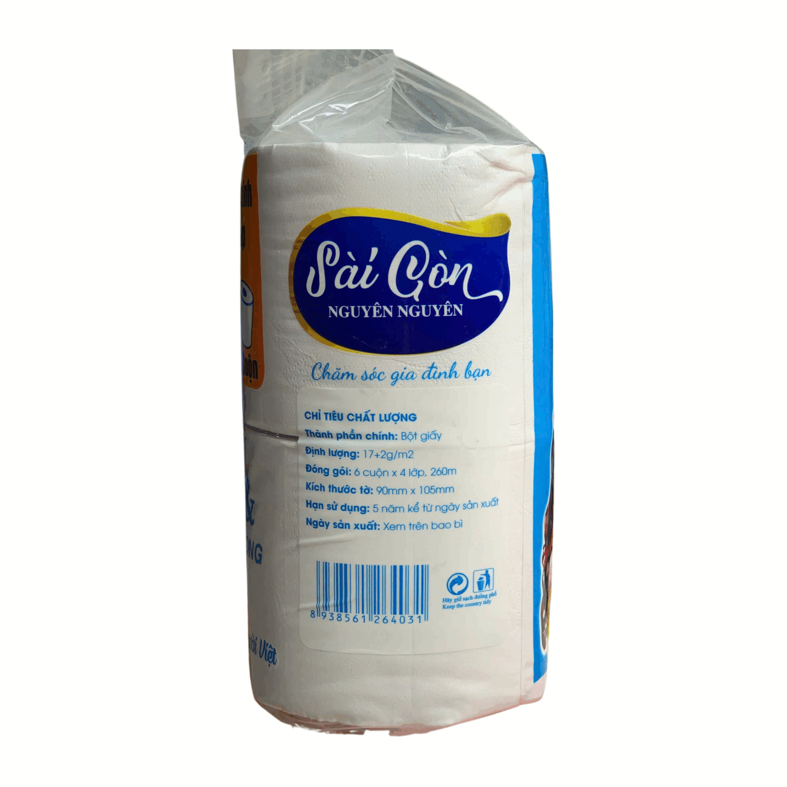Giấy vệ sinh 6 cuộn Sài Gòn Nguyên Nguyên x 3 lớp - Ảnh 5